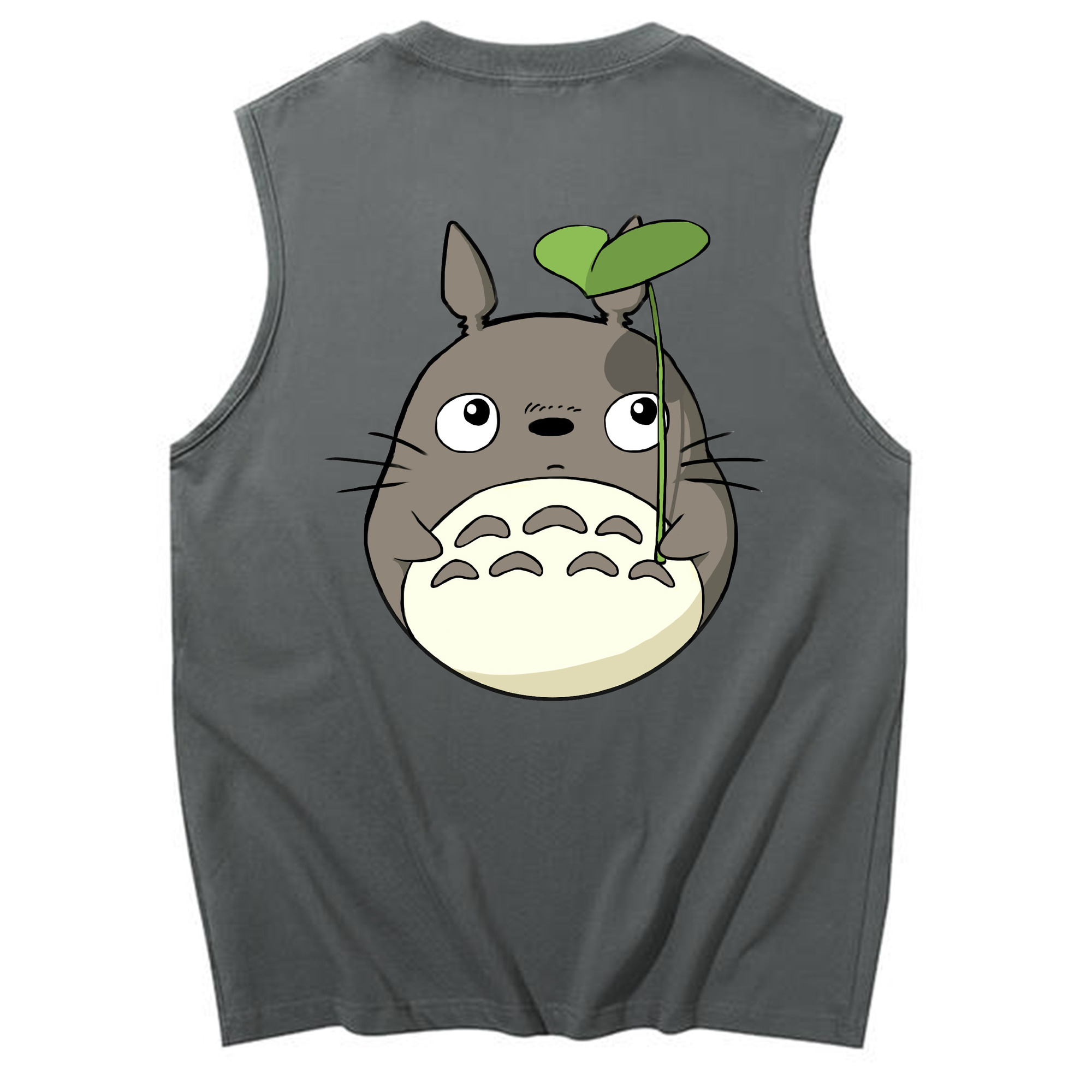 （画像用） となりのトトロ 草壁メイ 草壁サツキ My Neighbor Totoro Satsuki Kusakabe Mei Kusakabe コットン100％タンクトップ（背面プリント）